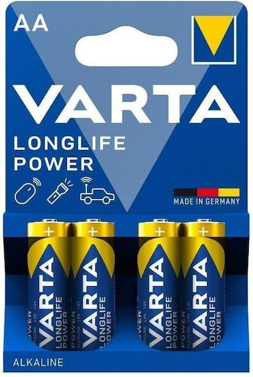 Varta LongLife Power Αλκαλικές Μπαταρίες AA 1.5V 4τμχ 04906121414