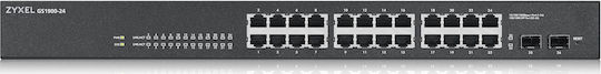 Zyxel GS1900-24 v1 Managed L2 Switch με 24 Θύρες Gigabit (1Gbps) Ethernet και 2 SFP Θύρες