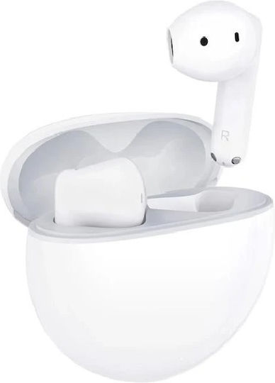 Honor Choice X7e Earbud Bluetooth Handsfree Ακουστικά με Αντοχή στον Ιδρώτα και Θήκη Φόρτισης Λευκά