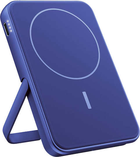 Fresh 'n Rebel Magnetic MagSafe Power Bank 5000mAh με Θύρα USB-C True Blue