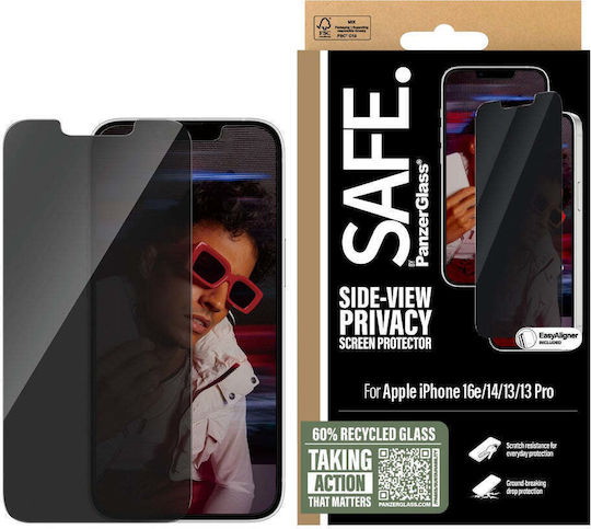 Safe Privacy Tempered Glass (iPhone 16e / 14 / 13 / 13 Pro)
