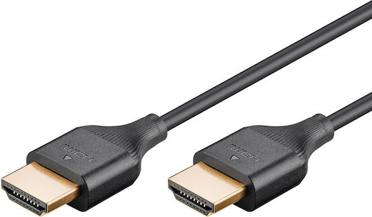 Goobay HDMI 2.0 Cable HDMI male - HDMI male 5m Μαύρο 75296
