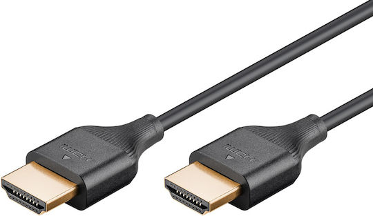 Goobay HDMI 2.1 Cable HDMI male - HDMI male 1m Μαύρο 75298