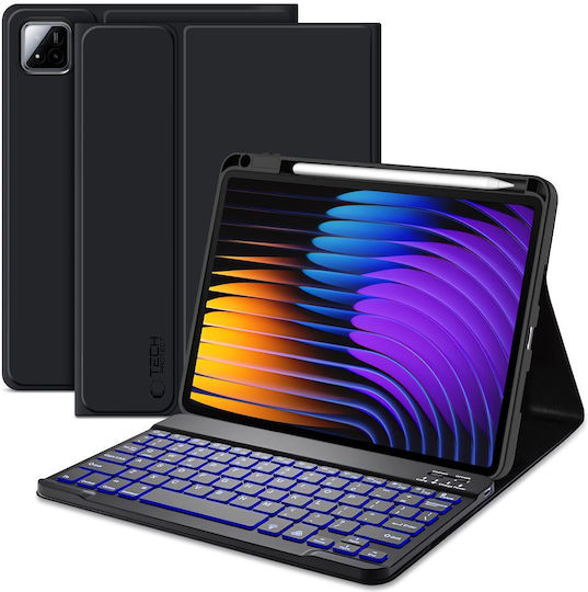 Tech-Protect Sc Pen Flip Cover με Πληκτρολόγιο Μαύρη (Xiaomi Pad 7, Xiaomi Pad 7 Pro)
