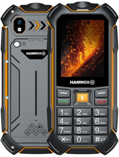 Hammer Boost 2 LTE Dual SIM Ανθεκτικό Κινητό με Κουμπιά Μαύρο