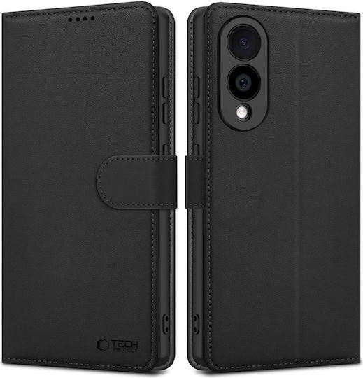 Tech-Protect Wallet Σιλικόνης Μαύρο (Galaxy S25)