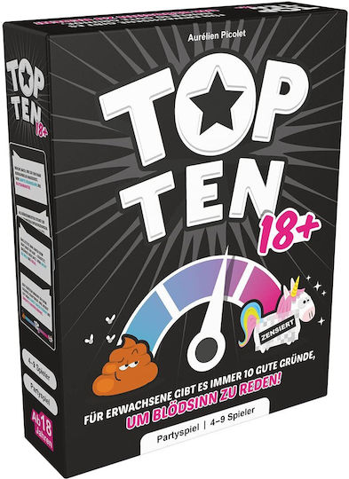 Επιτραπέζιο Παιχνίδι Top Ten 18+ για 4-9 Παίκτες 18+ Ετών COGD0009 (GER) Asmodee