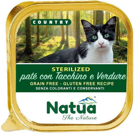 Natua Υγρή Τροφή για Γάτες σε Ταψάκι με Γαλοπούλα 100gr