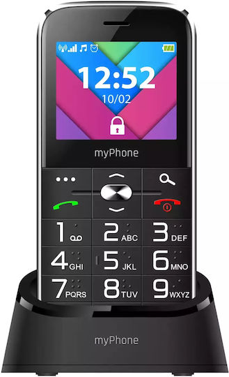 MyPhone Halo C Dual SIM Κινητό με Μεγάλα Κουμπιά Μαύρο