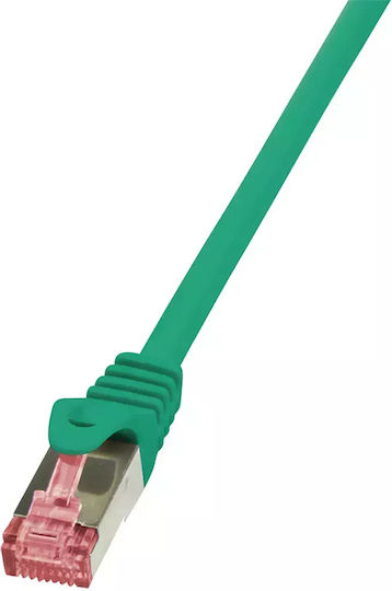 LogiLink S/FTP Cat.6 Καλώδιο Δικτύου Ethernet 0.5m Πράσινο 1τμχ CQ2025S