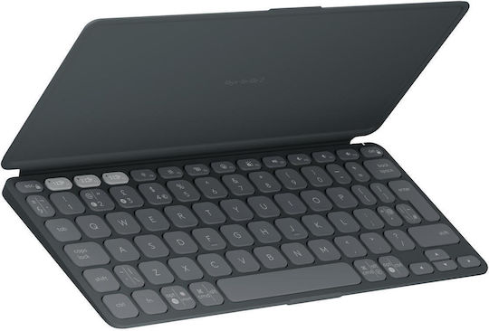 Logitech Keys To Go 2 Ασύρματο Bluetooth Πληκτρολόγιο για Tablet Αγγλικό US Graphite