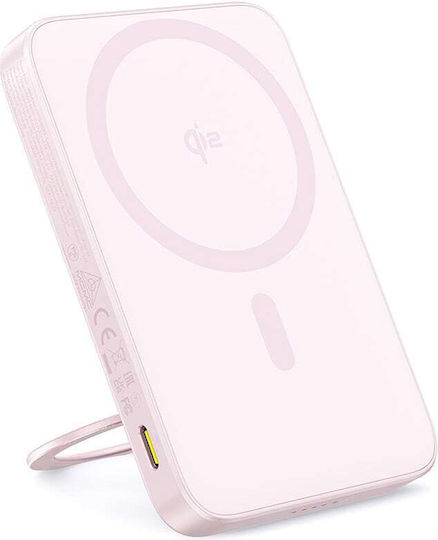 Baseus PicoGo MagSafe Power Bank 5000mAh 20W με Θύρα USB-C Ροζ