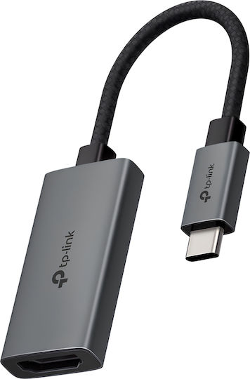 TP-LINK Μετατροπέας USB-C / HDMI male σε HDMI / USB-C female Γκρι 1τμχ UA520C
