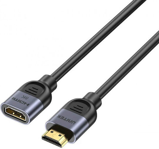 Unitek HDMI 2.1 Cable HDMI male - HDMI male 2m Μαύρο C11091AGY01-2M