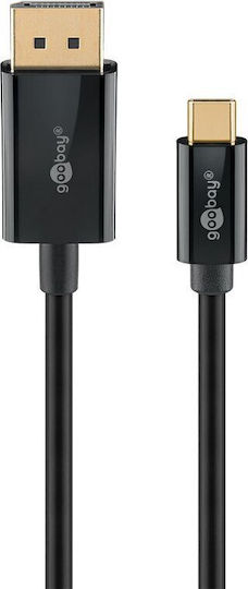Goobay USB 3.1 Cable USB-C male - USB-C / DisplayPort Μαύρο 2m 75705
