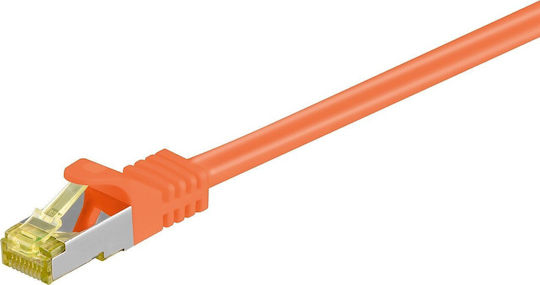 Goobay S/FTP Cat.7 Καλώδιο Δικτύου Ethernet 1m Πορτοκαλί 1τμχ 91588
