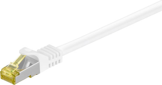 Goobay S/FTP Cat.7 Καλώδιο Δικτύου Ethernet 2m Λευκό 1τμχ 91093