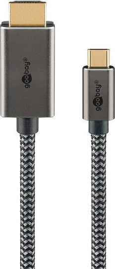 Goobay Cable HDMI male - HDMI male 2m Μαύρο 75700