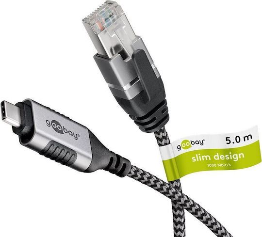 Goobay Καλώδιο RJ45 male - RJ45 male 5m (74405) 1τμχ
