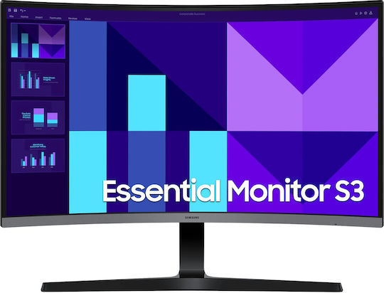 Samsung Essential Monitor S3 S39GD VA Curved Monitor 27" FHD 1920x1080 με Χρόνο Απόκρισης 4ms GTG