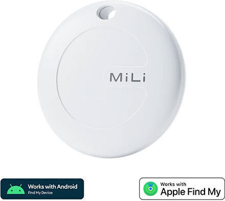 MiLi MiTag Duo Apple and Google Tracker Λευκό