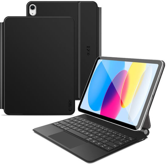 Tech-Protect Smartcase Flip Cover με Πληκτρολόγιο Μαύρη (iPad 10.9” 10/2022, iPad 11” 11/2025)
