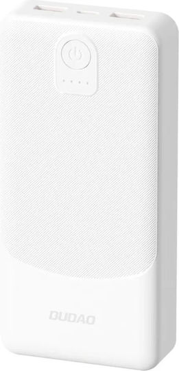 Dudao K10 Power Bank 10000mAh 12W με 2 Θύρες USB-A Λευκό