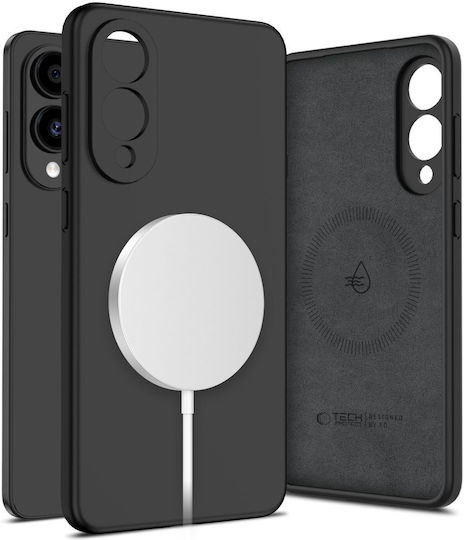 Tech-Protect Liquid Back Cover Σιλικόνης Μαύρο (Galaxy S25 Edge) TPLIQS25FEM