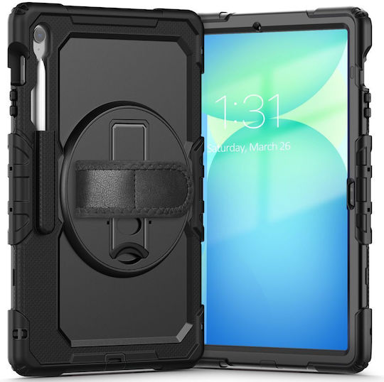 Tech-Protect Solid Flip Cover Μαύρη (Galaxy Tab S10 FE+ X620 / X626B)
