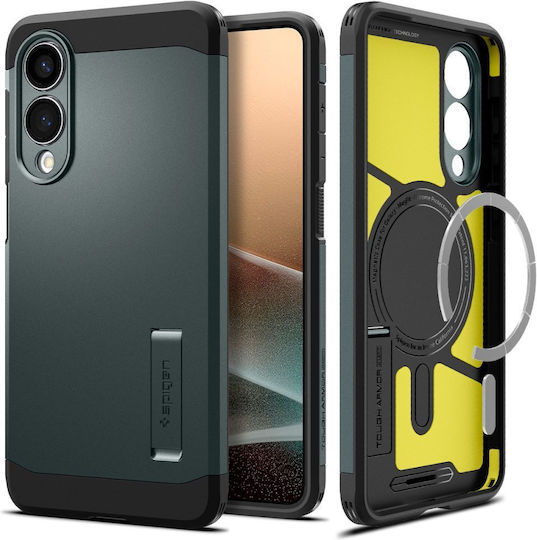 Spigen Tough Armor AI (MagFit) Back Cover Σιλικόνης / Πλαστικό 2mm Πράσινο (Galaxy S25 Edge) ACS09424