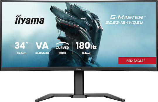 Iiyama G-Master GCB3484WQSU-B1 Ultrawide VA HDR Curved Gaming Monitor 34" QHD 3440x1440 180Hz