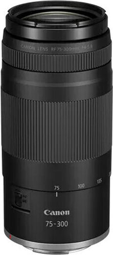 Canon Full Frame Φωτογραφικός Φακός RF 75-300mm f/4-5.6 Tele Zoom για Canon RF Mount Μαύρος