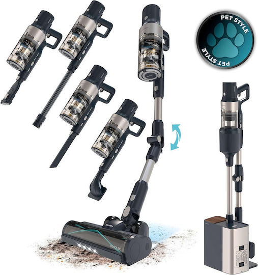 Cecotec Conga Rockstar Επαναφορτιζόμενη Σκούπα 2 σε 1 Stick & Χειρός 33.6V Γκρι