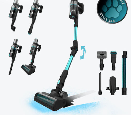 Cecotec Thunder Pet Flex Επαναφορτιζόμενη Σκούπα Stick 33.6V Μαύρη