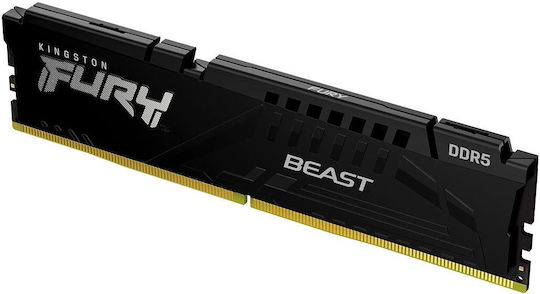 Kingston FURY Beast DDR5 με Module 1x32GB και Ταχύτητα 5600 για Desktop KF556C36BBE2-32