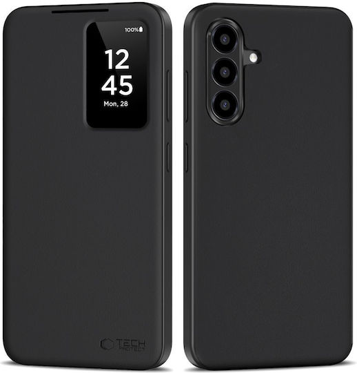 Tech-Protect Matte Wallet Δερματίνης / Σιλικόνης Μαύρο (Galaxy A56)