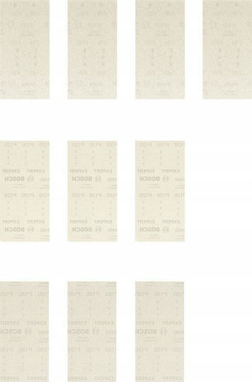 Bosch Expert M480 Φύλλο Λείανσης Έκκεντρου Τριβείου K180 με Τρύπες 186x186mm Σετ 10τμχ