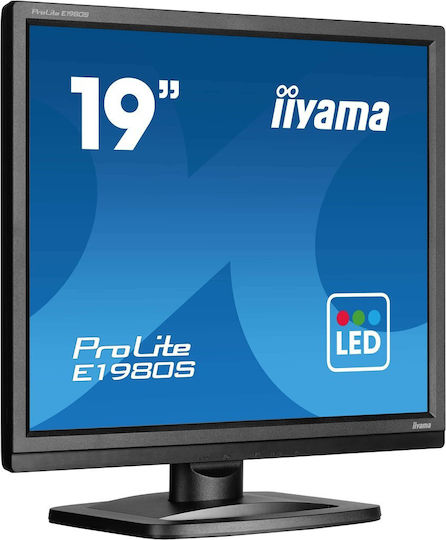 Iiyama ProLite E1980S-B1 TN Monitor 19" 1280x1024 με Χρόνο Απόκρισης 3ms GTG