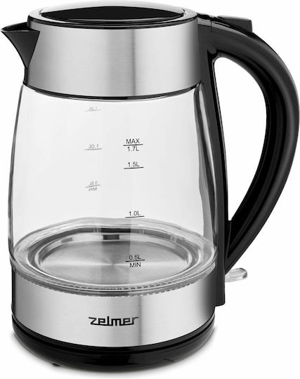 Zelmer ZCK8011 Βραστήρας 1.7lt 2200W Ασημί