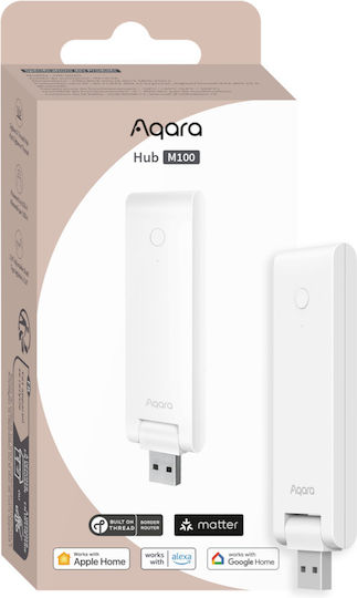 Aqara M100 Smart Bridge Wi-Fi / Zigbee / Thread Συμβατό με Google Home, Apple HomeKit, Alexa & Matter