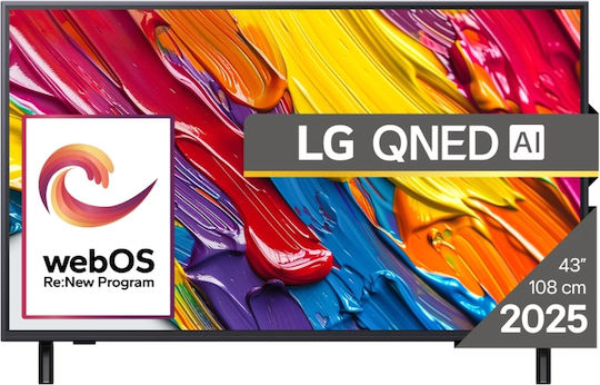 LG Smart Τηλεόραση 43" 4K UHD QNED AI QNED82 HDR (2025) 43QNED82A3B