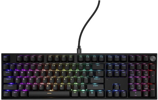 Genesis Thor 404 Gaming Μηχανικό Πληκτρολόγιο με Outemu Peach Silent διακόπτες και RGB φωτισμό (Αγγλικό US)