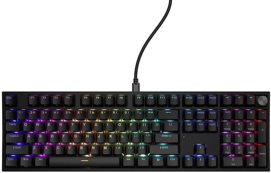 Genesis Thor 404 Gaming Μηχανικό Πληκτρολόγιο Tenkeyless με Gateron Yellow Pro διακόπτες και RGB φωτισμό (Αγγλικό US)