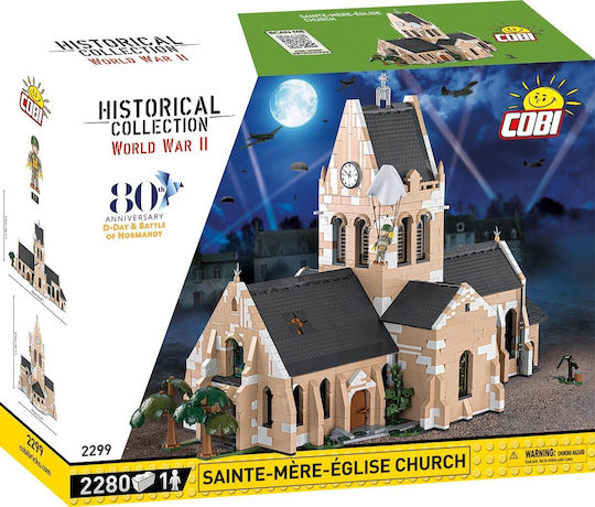 Cobi Τουβλάκια Sainte-Mere-Eglise Church για 7+ Ετών 2280τμχ COBI-2299