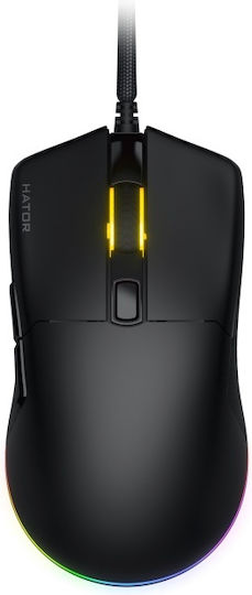 HATOR Pulsar 3 RGB Gaming Ποντίκι 12000 DPI Μαύρο