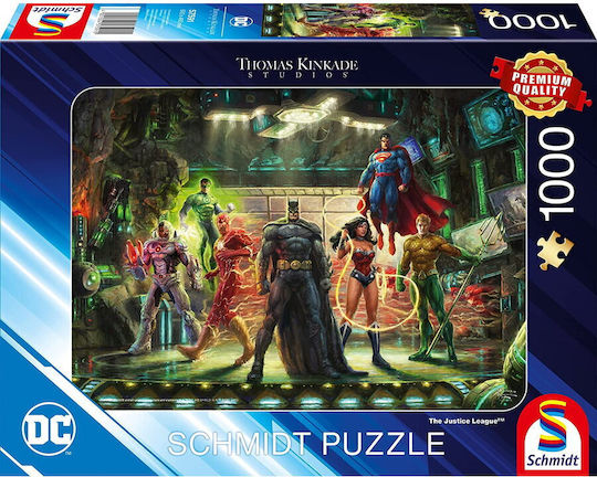 Schmidt Spiele Schmidt Spiele Thomas Kinkade Studios Dc Justice League Jigsaw Puzzle 1000 Pieces - Image 1