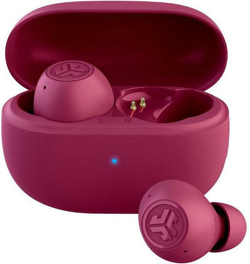 Jlab Go Pop ANC In-ear Bluetooth Handsfree Ακουστικά με Θήκη Φόρτισης Fuchsia