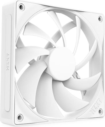 NZXT F120Q Case Fan με Λευκό Φωτισμό και Σύνδεση 4-Pin PWM Λευκό