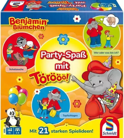 Επιτραπέζιο Παιχνίδι Benjamin Blumchen: Party Fun για 2+ Παίκτες 4+ Ετών 40663 (GER) Schmidt Spiele