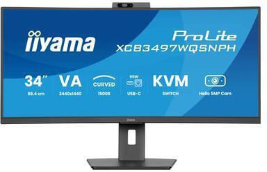 Iiyama ProLite XCB3497WQSNPH-B1 Ultrawide VA Curved Monitor 34" QHD 3440x1440
